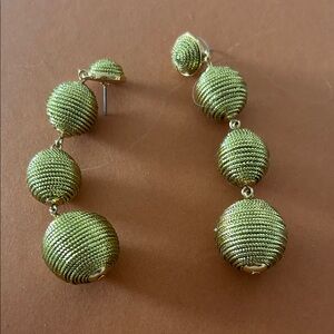 Chic Gold Textured Drop Earrings